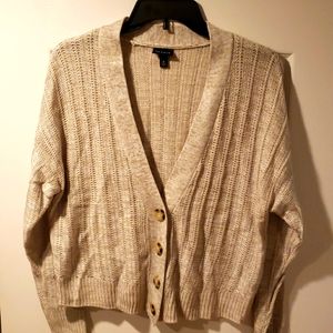 Torrid size 0 oatmeal button sweater